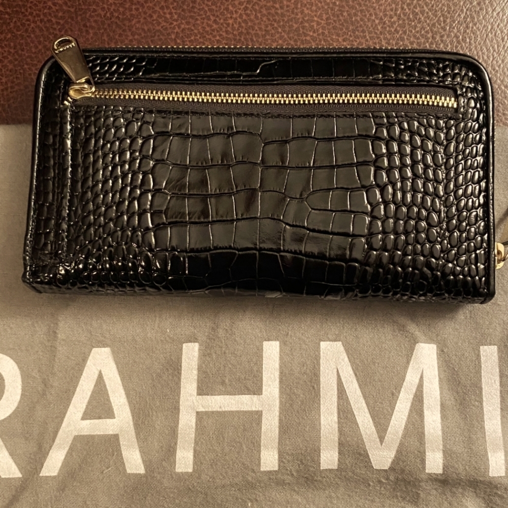 NWOT Brahmin Duxbury Custom Quilted Ivory and Black Satchel and Suri Wallet Set - Picture 5 of 7